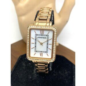 Armitron Women's Watch 75/5841RG Quartz Mother of Pearl Dial Rose Gold Steel